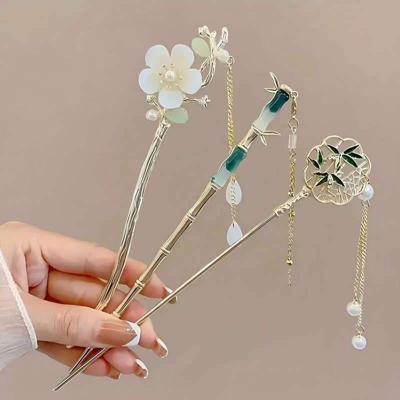 Alfinete de cabelo estilo chinês