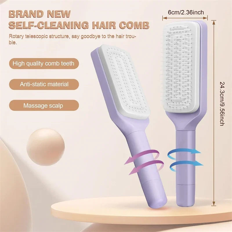 Escova de Cabelo Retrátil